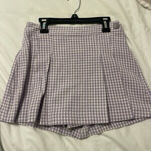 Zara gingham skort